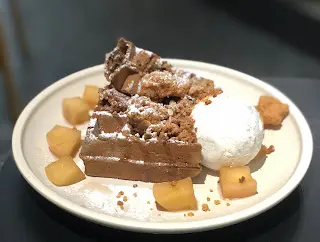 Whiskey Apple Crumble Coffee Waffle