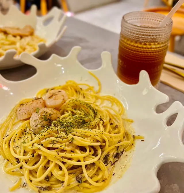 松露香燒帶子意粉