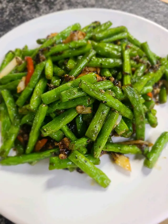 欖菜肉鬆四季豆