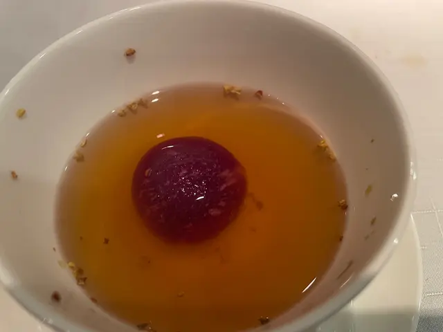 桂花薑茶紫薯水晶湯丸