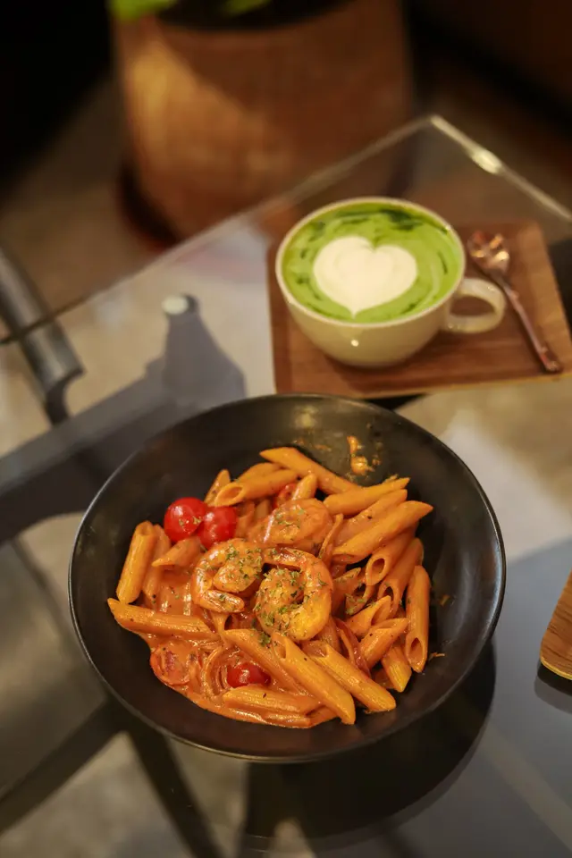 penne with prawn sauce