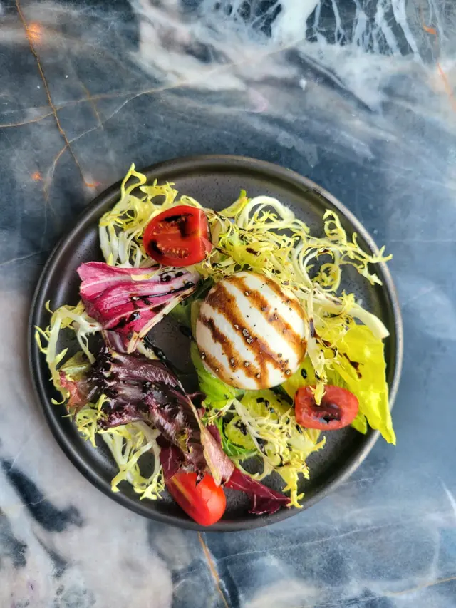 Burrata cheese with cherry tomato