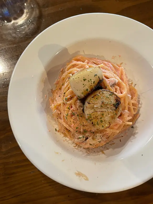 北海道帆立貝明太子意粉