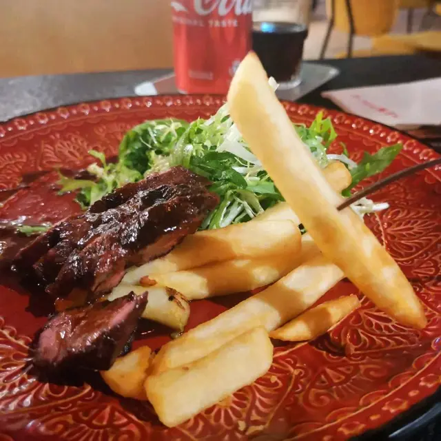 炭燒安格斯封門柳配薯條