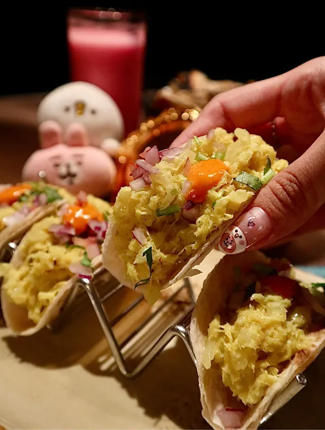 印度夾餅配蟹肉餡料