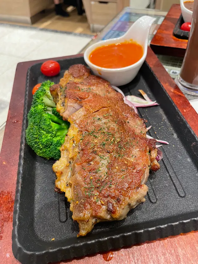 蒜蓉美國西冷牛扒