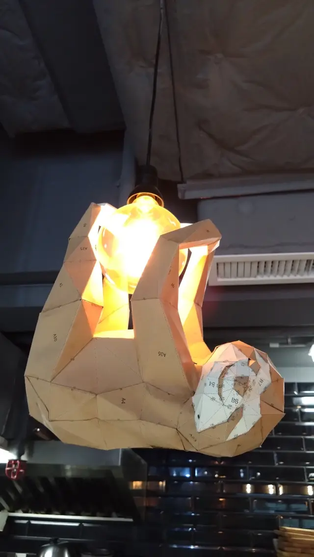 店內遍佈四周角落，也找到樹懶蹤跡