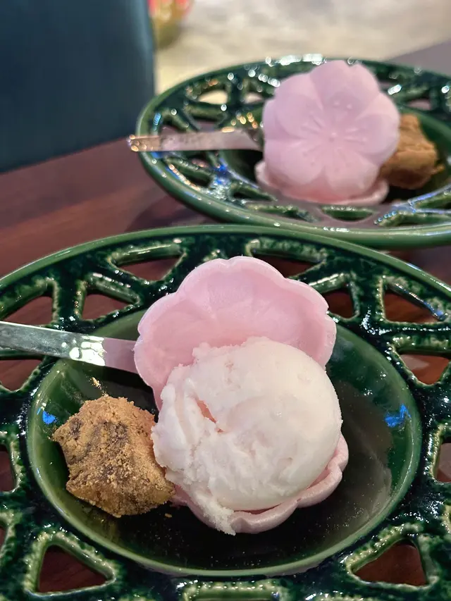 白桃雪葩、蕨餅