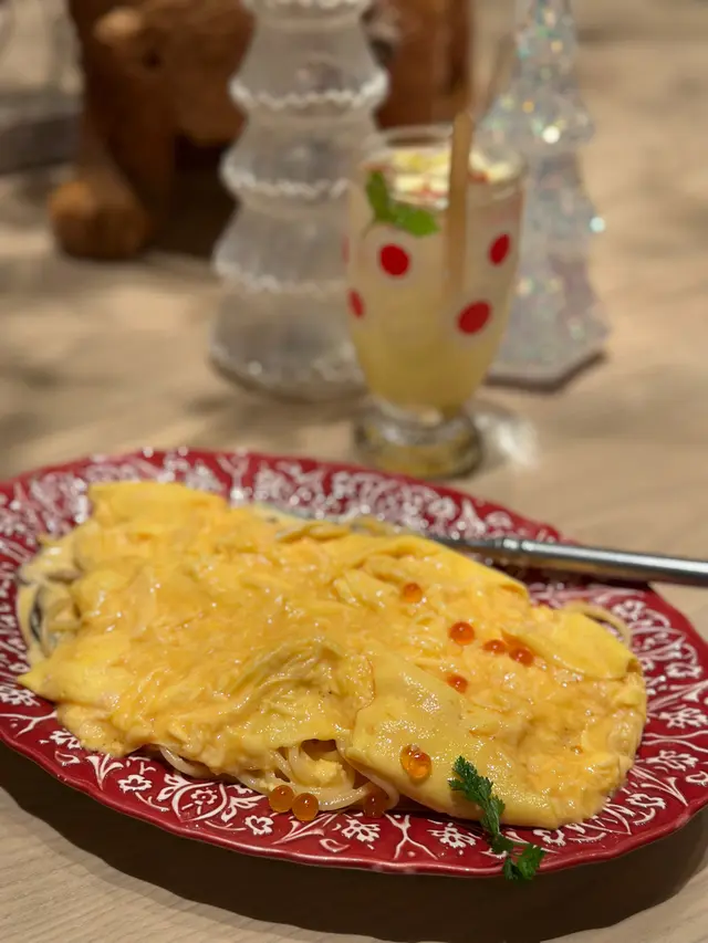 明太子蛋包意粉