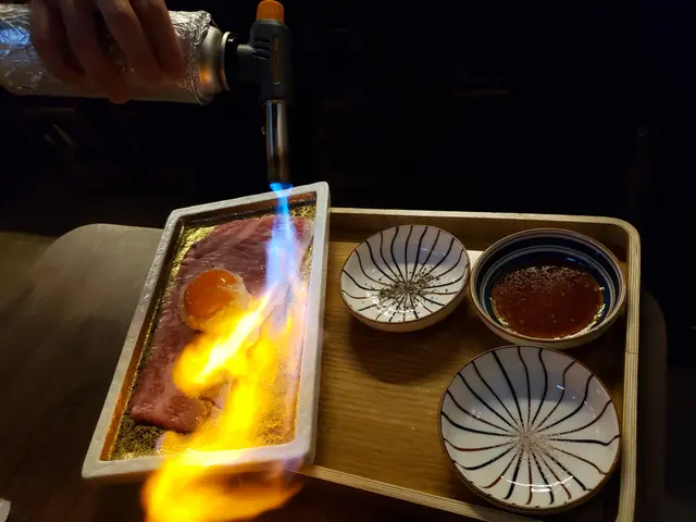 月見薄燒宮崎和牛飯