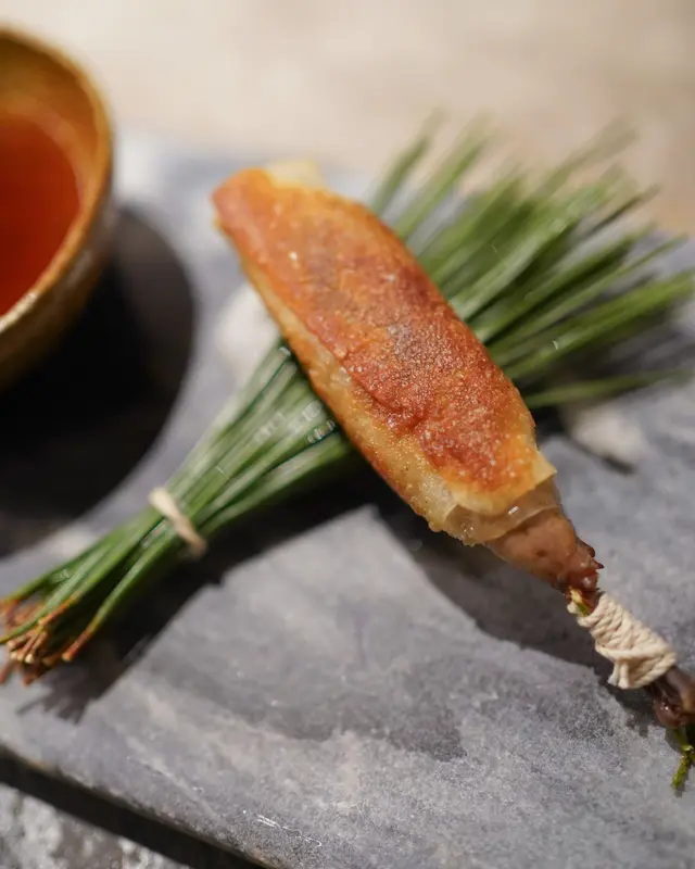 野鴿清湯配鴿肉餃子 - 鴿肉餃子