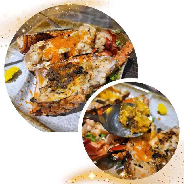 呢隻鐵板燒原隻🦞好好味呀！🦞好新鮮，肉質in in un un口感好好食😋配上蟹籽🦞又多膏，好足料好正👍