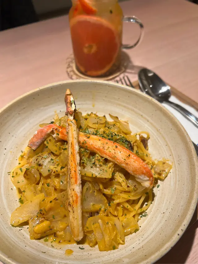 海膽醬蟹肉意粉