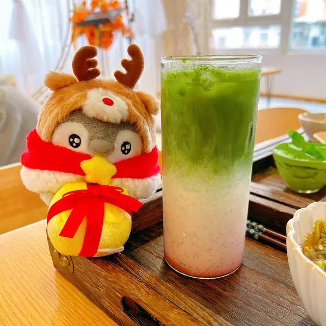 抹茶草莓特調