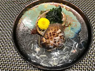 南非鮑魚.瑤柱松葉蟹汁