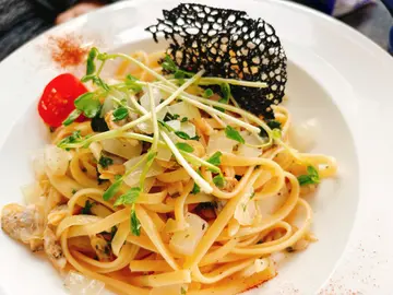 白酒蜆肉意大利麵
