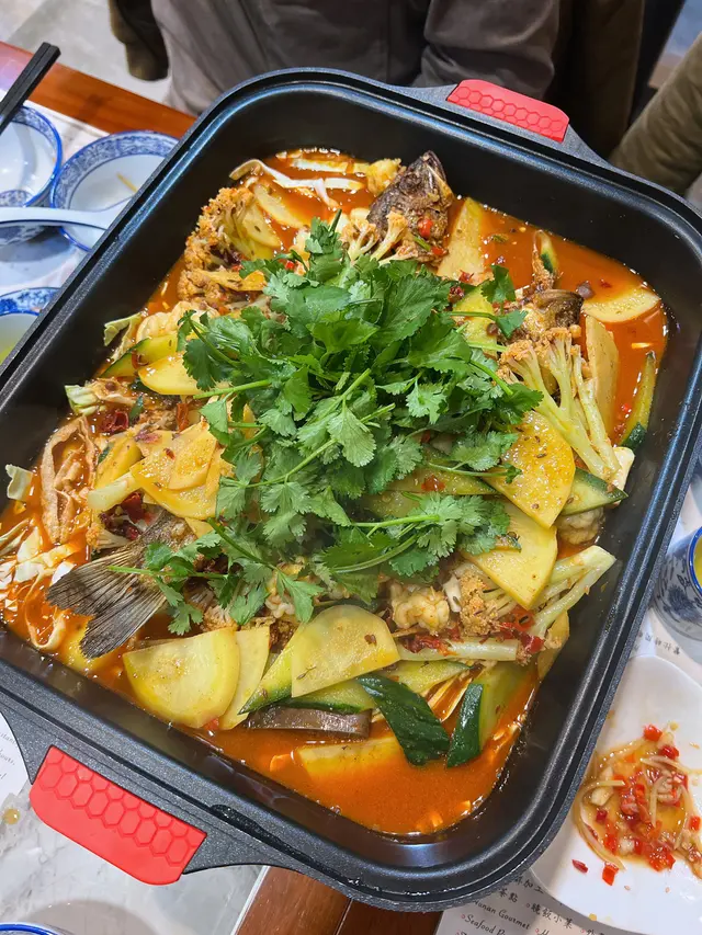 明爐燒魚伴蝦碌