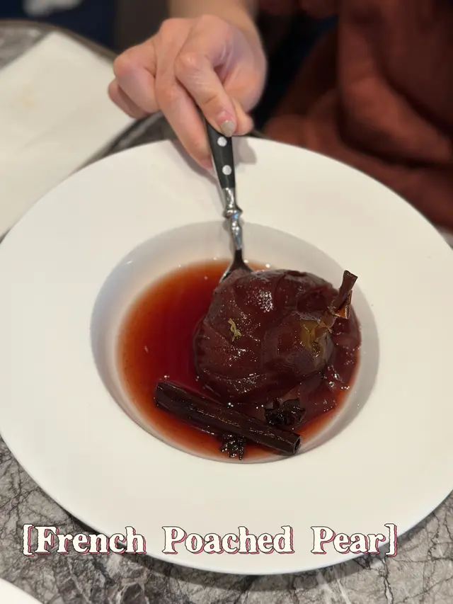 French Poached Pear