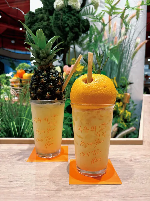 熱情金菠蘿沙冰、濟州柑橘乳酪