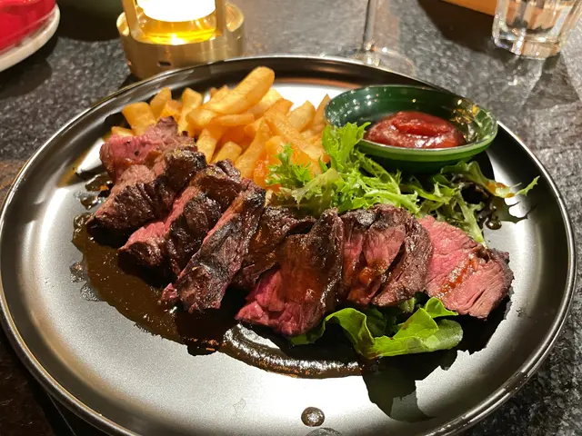 炭烤安格斯封門柳配燒汁薯條