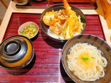 天丼蕎麥麵定食