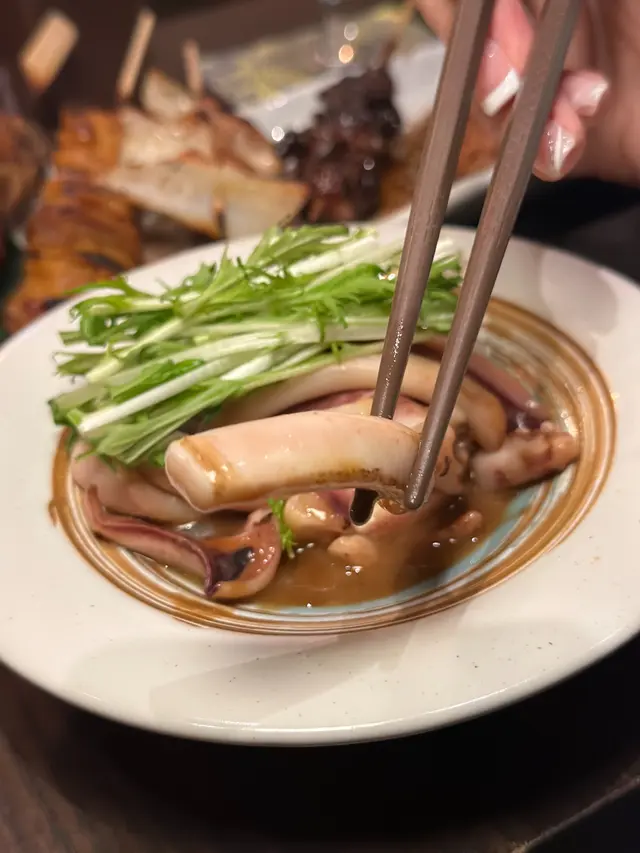 牛油烏賊肝醬炒魷魚