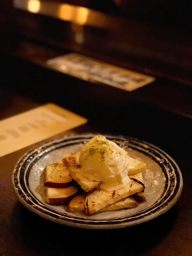 甜蕃薯配抹茶忌廉