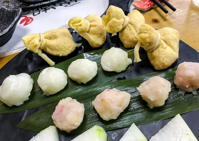 手工蝦膠配勝瓜&蟹子南瓜福袋&手工墨魚膠配冬瓜