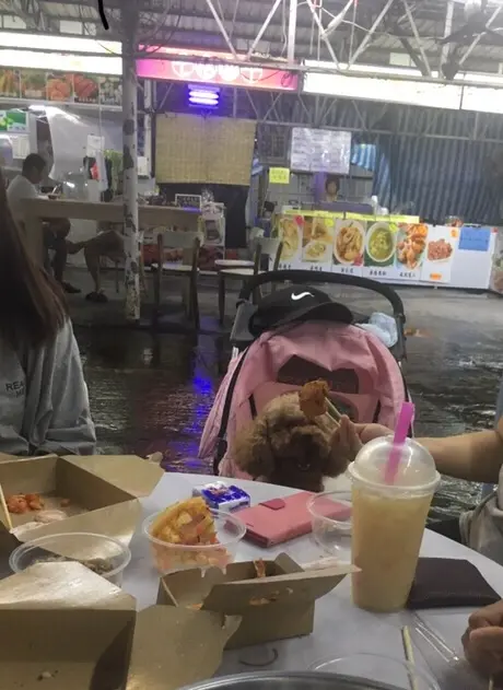 落大雨Pi雨果度如果改善到就perfect啦。不過可以同主子一齊食飯係滿足嘅。可以帶狗狗一齊進餐嘅地方真係唔多