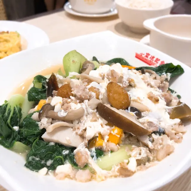 金銀蛋肉碎浸時蔬
