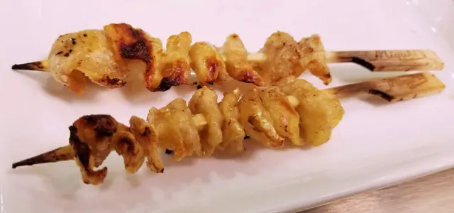 日式燒雞皮串