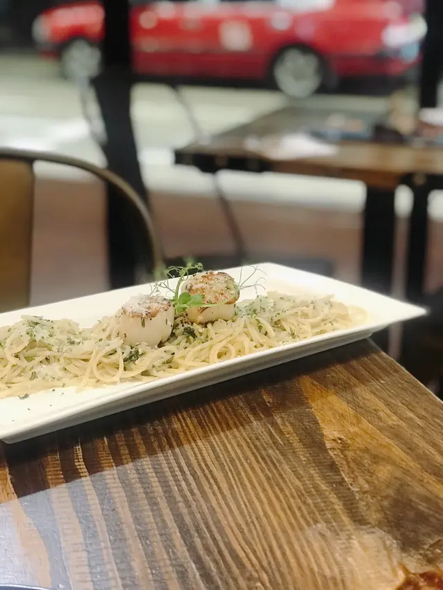 青醬野菌帶子意粉