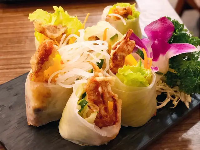 香芒軟殻蟹米紙卷