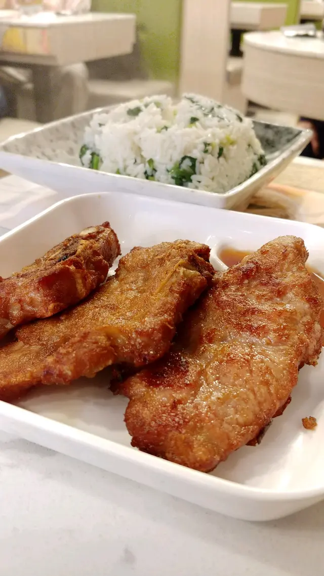 豬扒菜飯