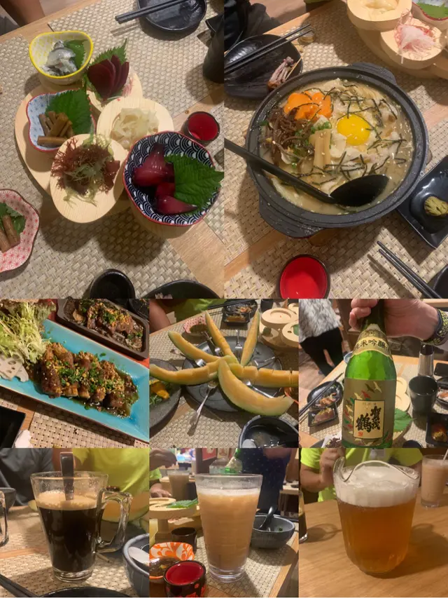 多謝: 三文魚下巴魚唇超好食, 人參好好食,清酒超好食,金菇牛肉卷燒得剛剛好,辣辣湯超好飲,入面像薯粉或粉絲都好煙引爽口,咖啡好飲,還有奶茶and beer😘