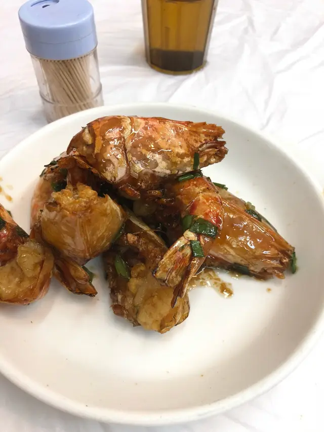鼓油皇大蝦，鼓油皇吊桶