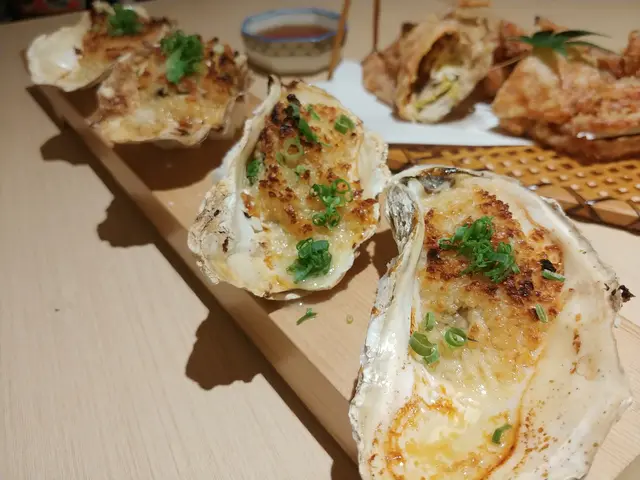 日式蒜蓉燒蠔四本$168