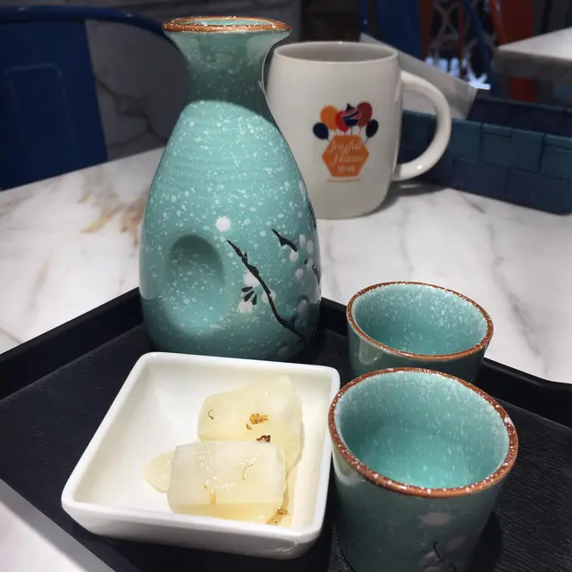 (熱) 日本甘酒 (無酒精) 桂花味配日本年糕