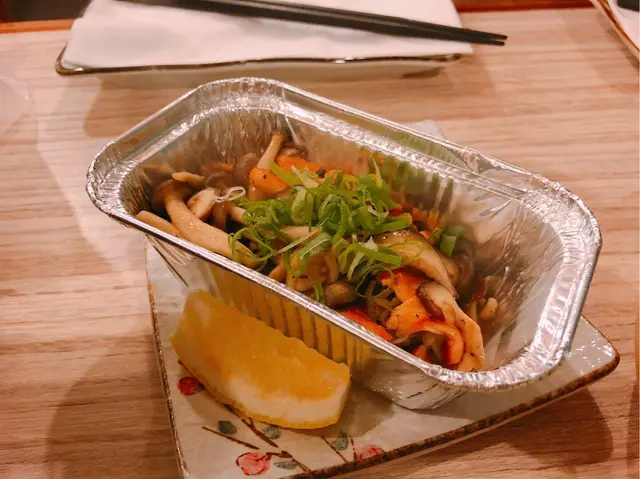 三文魚什菇牛油燒