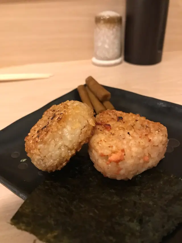     木魚、明太子燒飯團