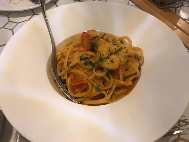 海蝦扁意粉配香濃忌廉汁