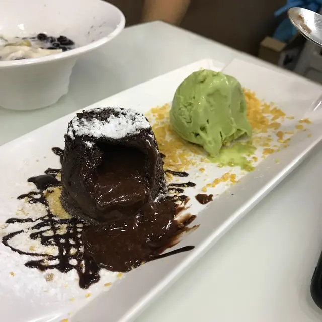 心太軟配綠茶雪糕