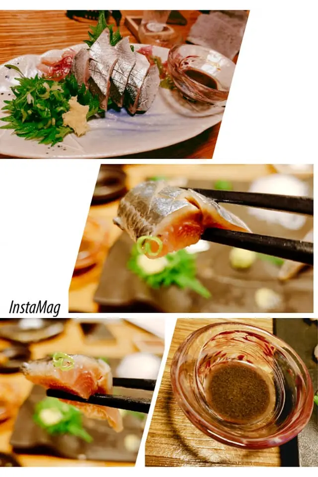 第一次食秋刀魚刺身, 配自製既魚肝豉油~!