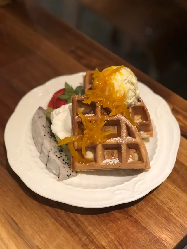 果醬雪糕窩夫餅(half)