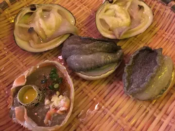 青森網鮑/北寄貝/蟹味噌甲羅燒