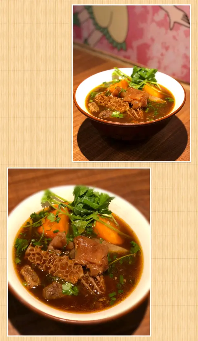 紅燒半筋半腩牛肚麵