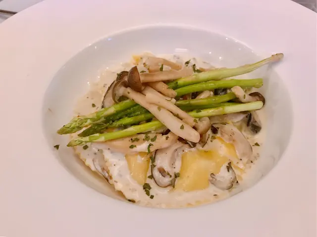 蘑菇奶油汁煮餛飩