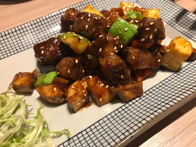 杏鮑菇燒汁牛柳粒