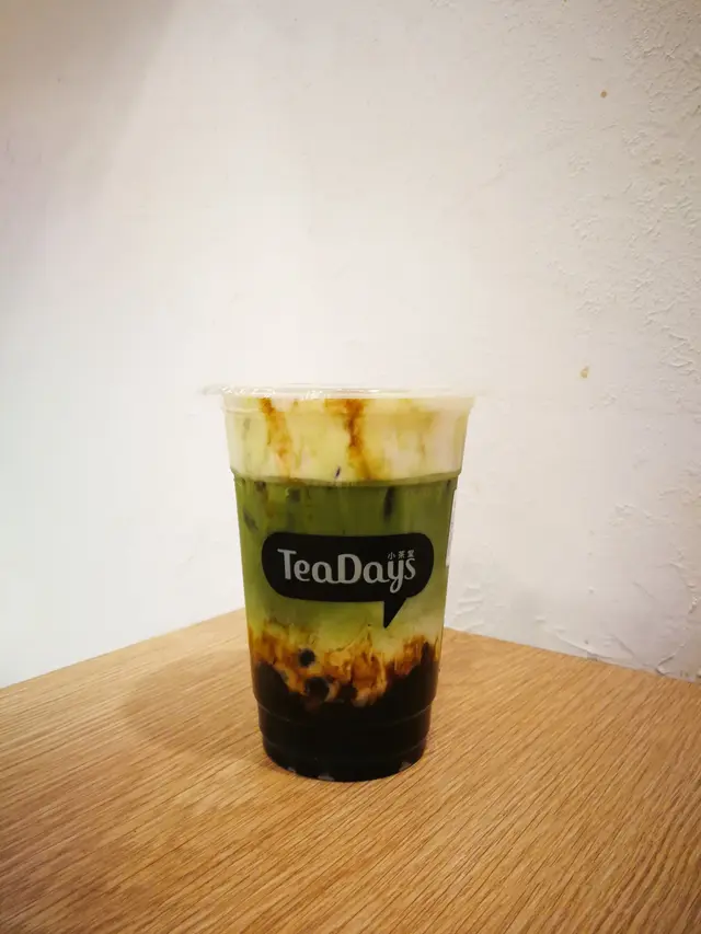 小山園抹茶厚鮮奶（加珍珠）