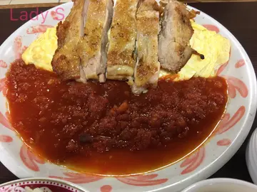 茄醬雞扒奄列飯